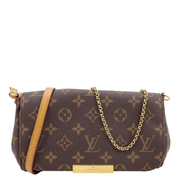 Louis Vuitton  Favorite PM Monogram Canvas Shoulder Bag Brown - Picture 1 of 16